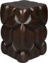 Dutchbone Krukje Bijzettafel Brooklyn Mangohout 30 x 30cm Bruin Vierkant - Thumbnail 2