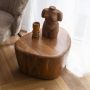 Dutchbone Organische Salontafel Ayla Acaciahout 58 x 45cm Bruin - Thumbnail 2