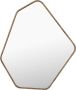 Dutchbone Organische Spiegel Bryn Rubberhout 50 x 42cm Bruin Japandi - Thumbnail 1