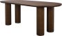 Dutchbone Ovale Eettafel Dean Walnootlook 220 x 90cm Bruin Ovaal - Thumbnail 1