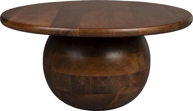 Dutchbone Ronde Salontafel Oblivian Mangohout 70cm Bruin