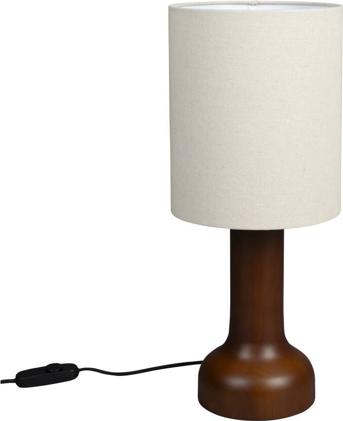 Dutchbone Tafellamp Jones Hout Beige