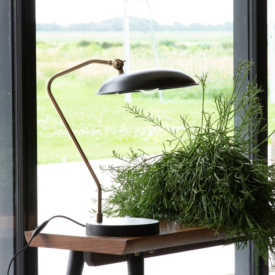 Dutchbone Tafellamp 'Liam' 49.5cm kleur Zwart