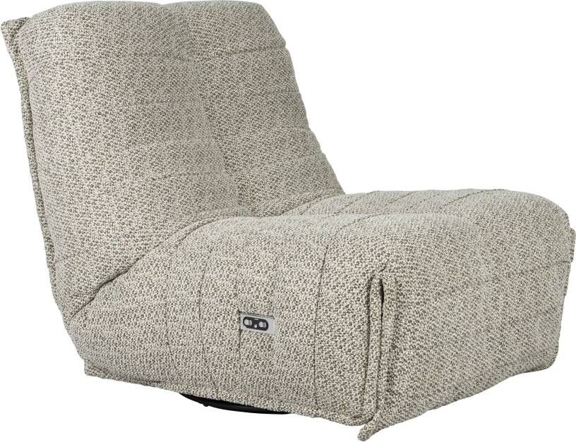 Dutchbone Verstelbare Fauteuil Hamilton Chenille Cappuccino