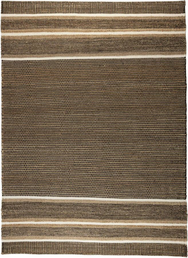 Dutchbone Vloerkleed 'Djahe' 160 x 230cm kleur Naturel Bruin