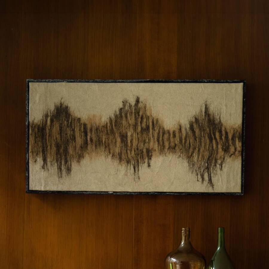 Dutchbone Wanddecoratie Wangdi Vilt 53 x 99cm Bruin