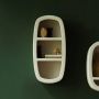 Dutchbone Wandplank Veda Gerecycled marmer 81 x 40cm Beige - Thumbnail 2