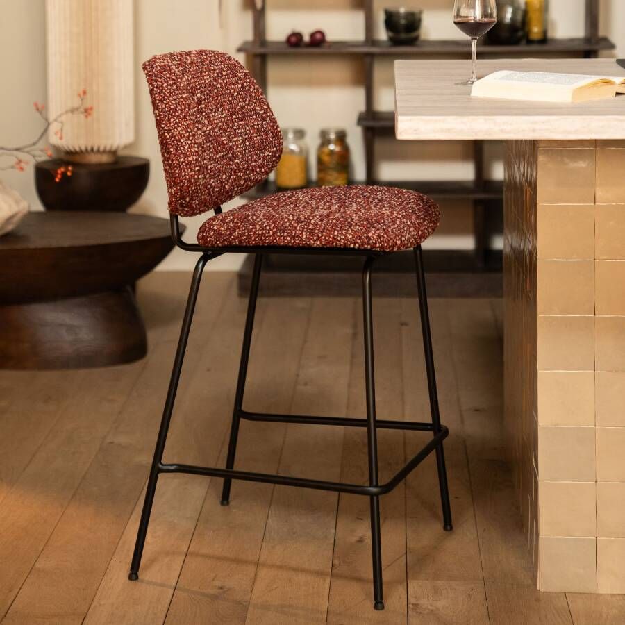 Eleonora Barstoel Jon Rood (zithoogte 66cm)