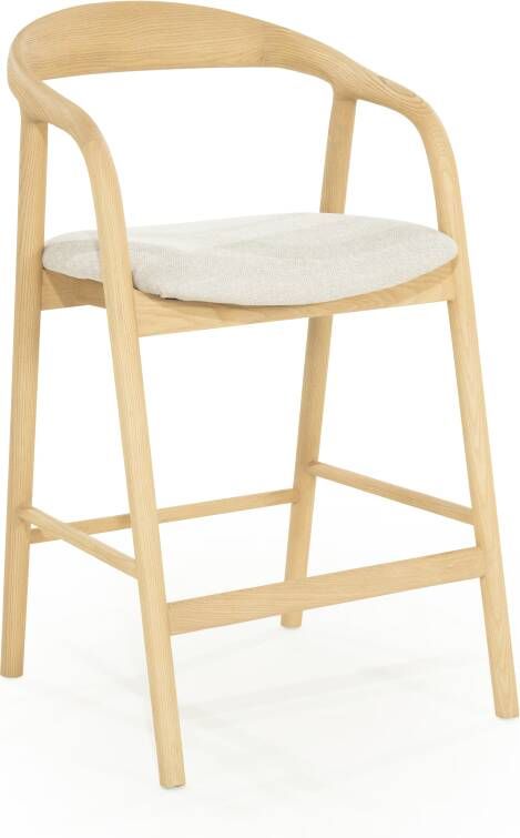 Eleonora Barstoel Rayven Essen en stof Naturel (zithoogte 65cm)
