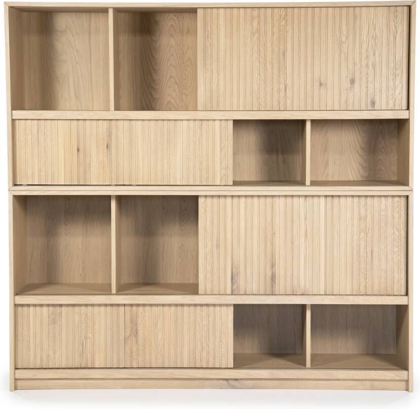 Eleonora Boekenkast Milo Eiken 173 x 180cm Naturel