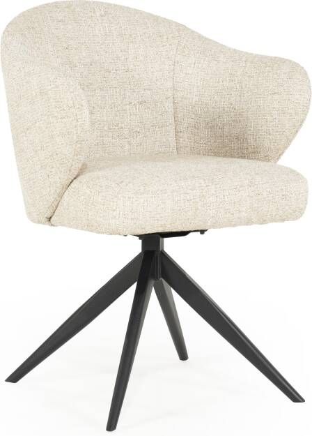 Eleonora Draaibare Eetkamerstoel Connor Beige