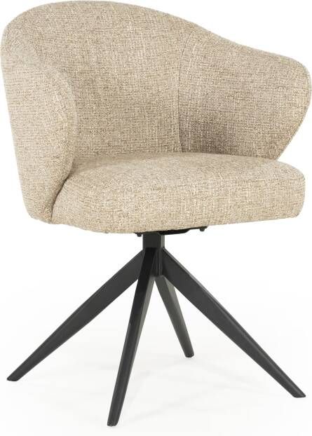 Eleonora Draaibare Eetkamerstoel Connor Taupe