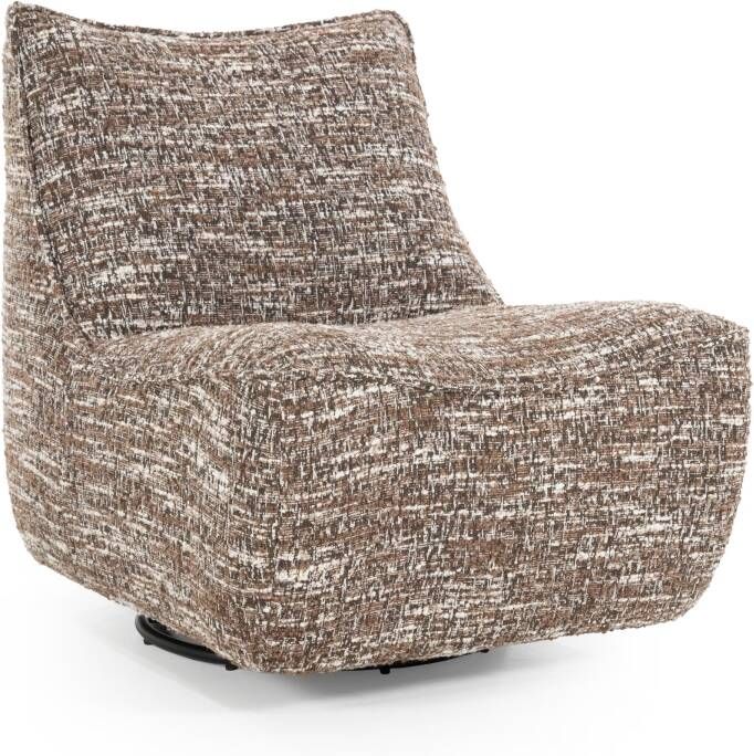 Eleonora Draaifauteuil Loys Chenille Bruin