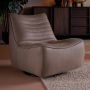 Eleonora Draaifauteuil Matthew Leer Taupe - Thumbnail 4