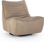 Eleonora Draaifauteuil Matthew Leer Taupe - Thumbnail 1