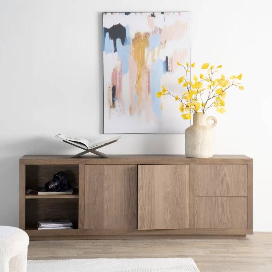 Eleonora Dressoir Helsinki Eiken 200cm Lichtbruin