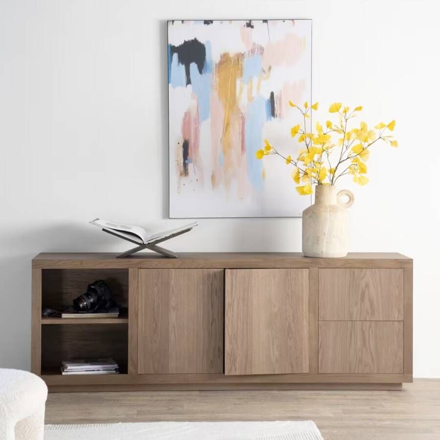 Eleonora Dressoir Helsinki Eiken 200cm Lichtbruin