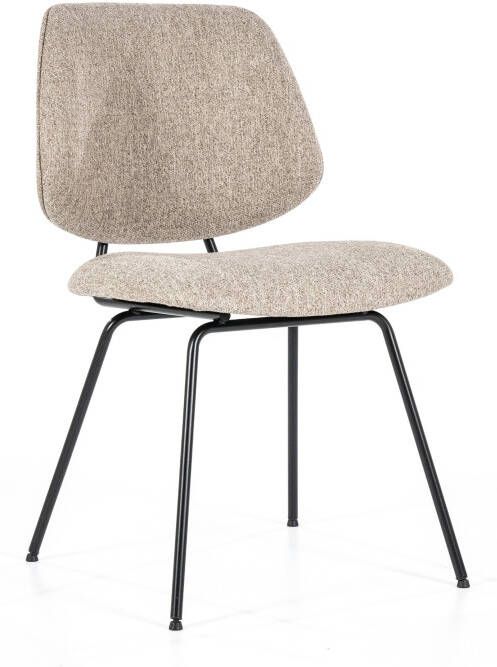 Eleonora | Stoel Lynn beige fletcher | Zitmeubels eetkamer | Eetkamerstoel - Foto 3