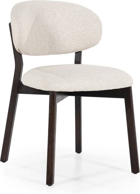 Eleonora | Stoel Mikky Bruin Beige Moon | Zitmeubels eetkamer | Eetkamerstoel