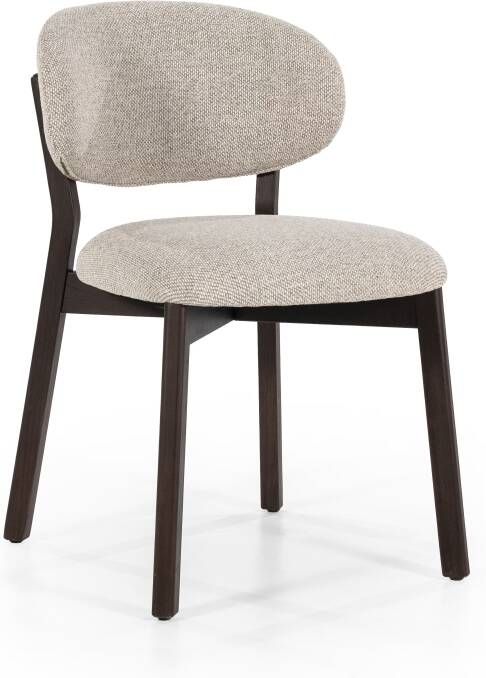 Eleonora | Stoel Mikky Bruin Taupe Moon | Zitmeubels eetkamer | Eetkamerstoel