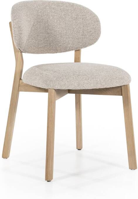 Eleonora Eetkamerstoel Mikky Taupe Naturel
