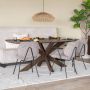 Eleonora Eettafel Nikki Mangohout 280 x 100cm Bruin Ovaal - Thumbnail 1
