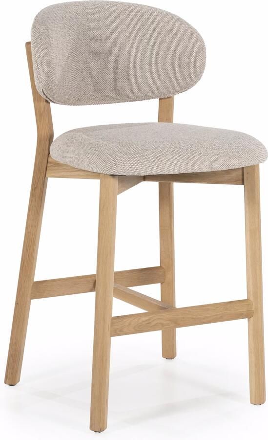 Eleonora | Barstoel Mikky Naturel Taupe Moon | Zitmeubels eetkamer | Barstoel