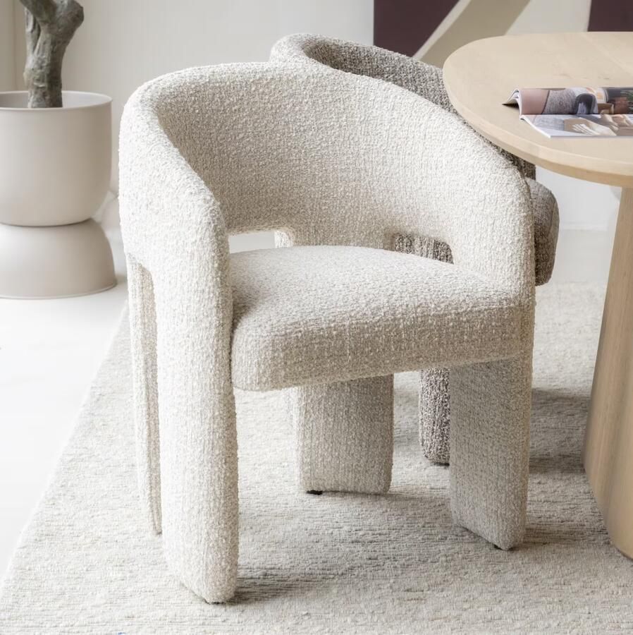Eleonora | Stoel Hamilton Beige Asti | Zitmeubels eetkamer | Armstoel