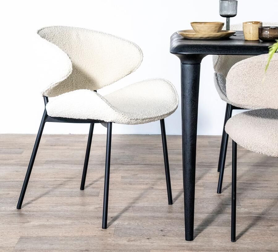 Eleonora | Stoel Tess beige spark | Zitmeubels eetkamer | Eetkamerstoel - Foto 2