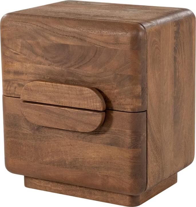 Eleonora Nachtkastje Murphy Mangohout Met 2 lades Bruin