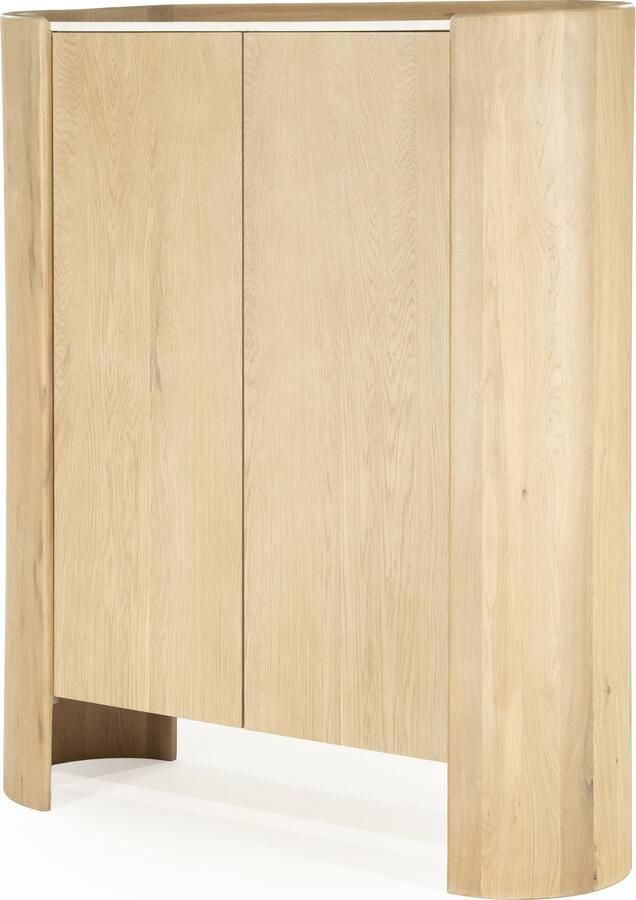 Eleonora Opbergkast Don Marmer en eikenhout 140 x 120cm Naturel