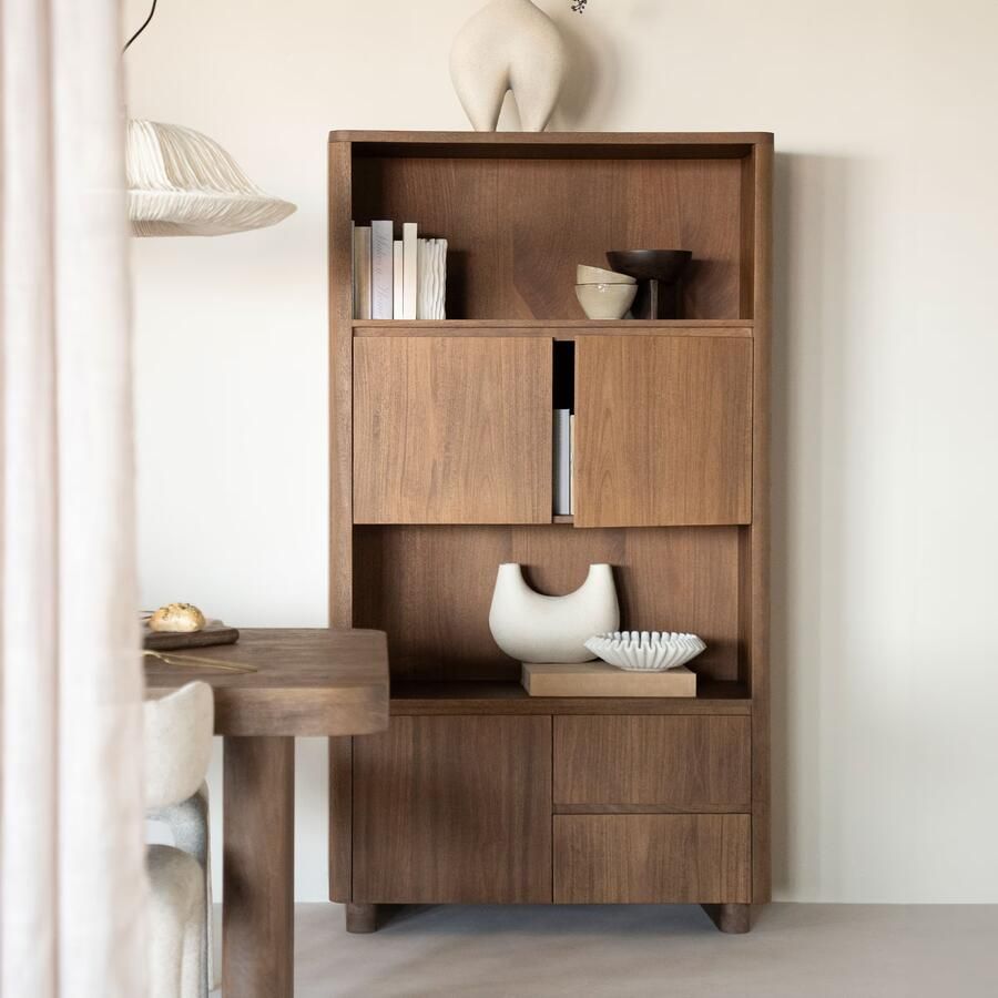 Eleonora Opbergkast Edward Mangohout 180 x 100cm Bruin