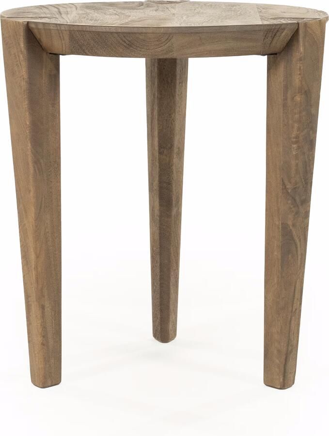 Eleonora Ronde Bijzettafel Davina Mangohout 40cm Bruin