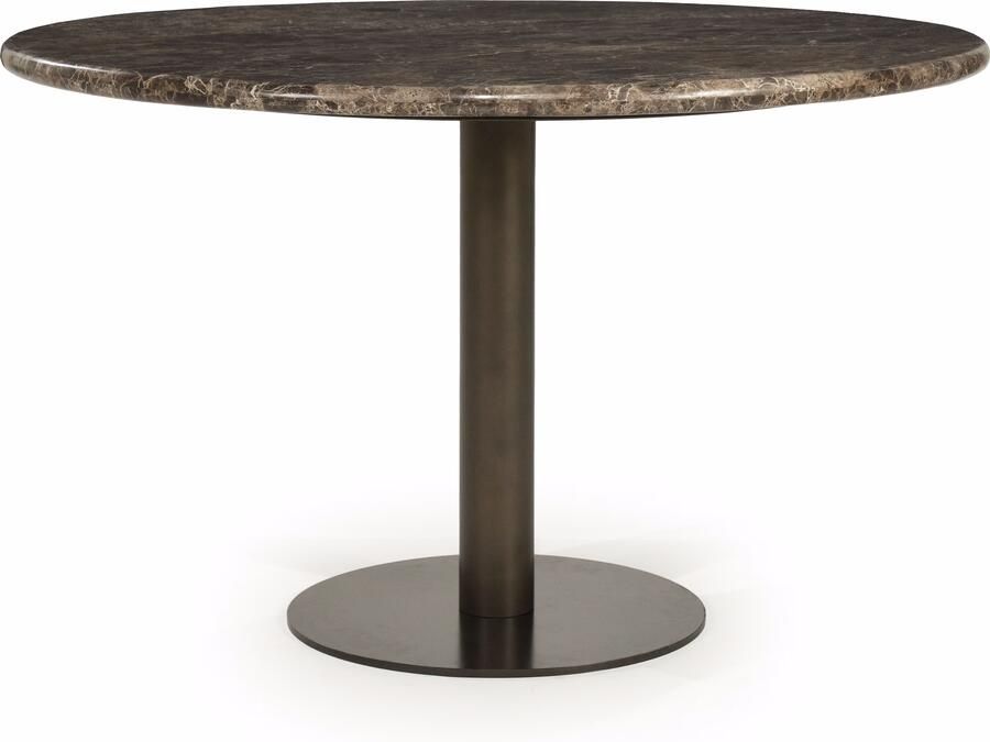 Eleonora Ronde Eettafel Luigi Marmer 127cm Bruin