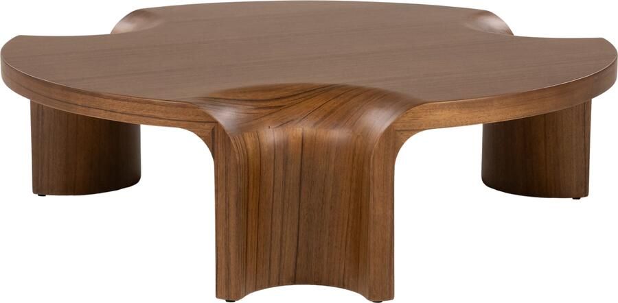 Eleonora Ronde Salontafel Avar Walnootfineer 110cm Bruin