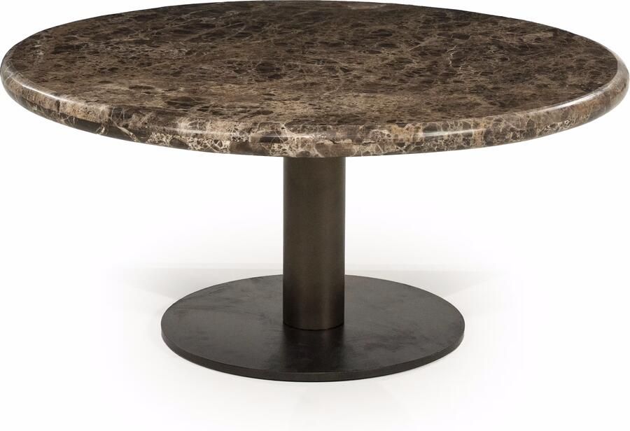 Eleonora Ronde Salontafel Luigi Marmer 75cm Bruin