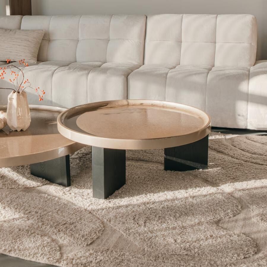 Eleonora Ronde Salontafel Mayson 90cm Beige