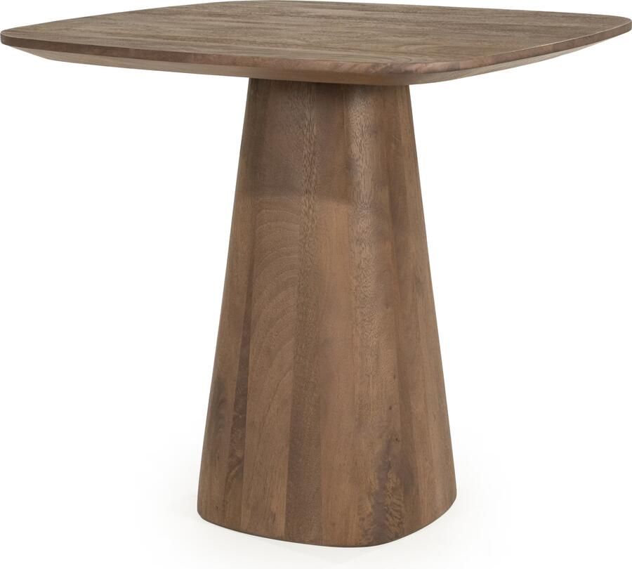 Eleonora Vierkante Bistrotafel Aron Mangohout 80 x 80cm Lichtbruin