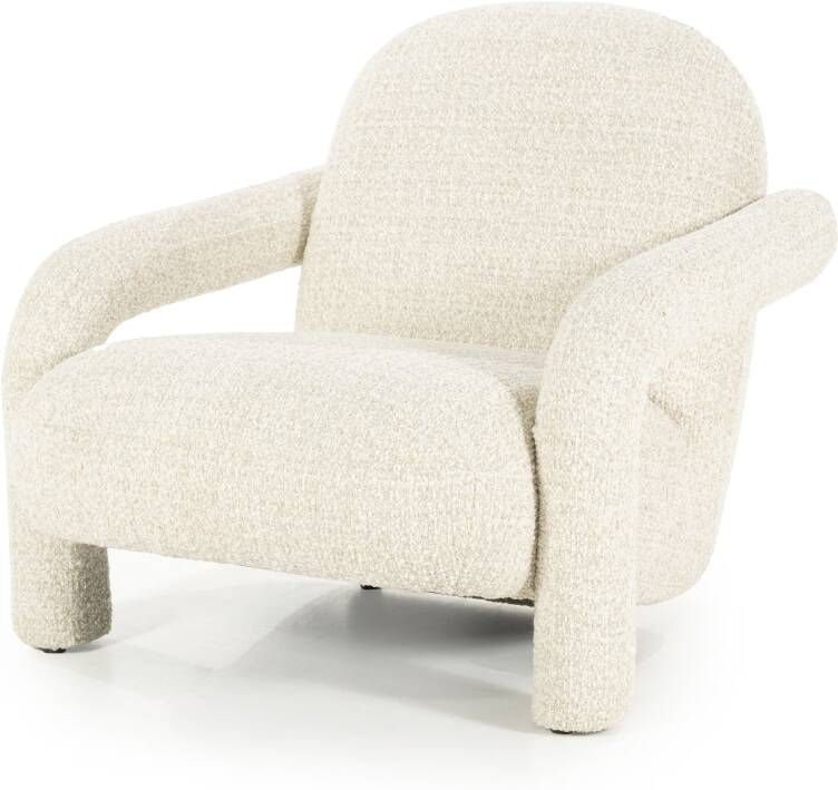 Eleonora Fauteuil Monica Grove Bouclé Beige