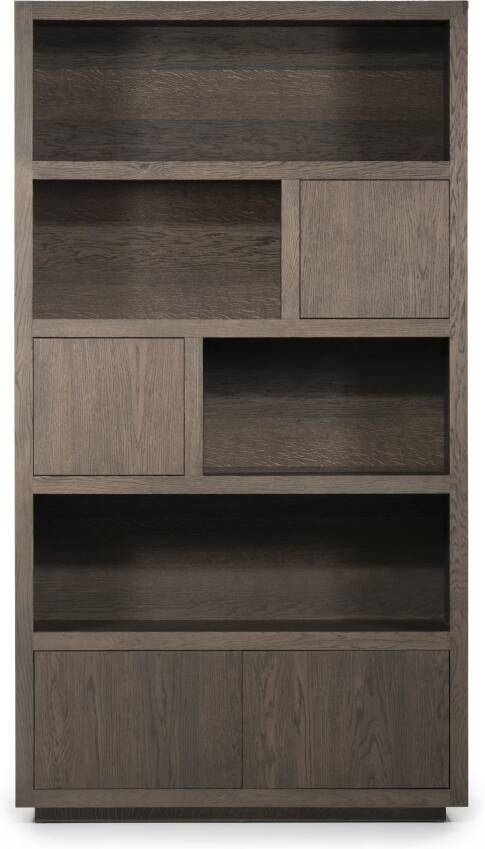 Eleonora | Kabinet Helsinki 120x220 cm Bruin | Woonkamer meubels | Bergkast | Kast