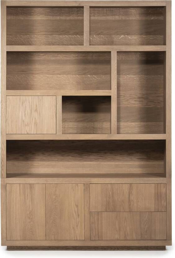 Eleonora | Kabinet Helsinki 150x220 cm Lichtbruin | Woonkamer meubels | Bergkast | Kast