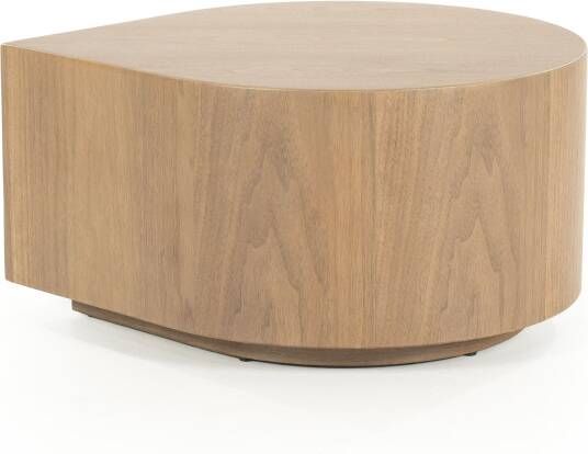 Eleonora Organische Bijzettafel Jules Walnoot 55 x 55cm Lichtbruin