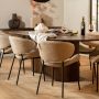 Eleonora Organische Eettafel Jordy Mangohout 200 x 110cm Bruin Japandi - Thumbnail 2
