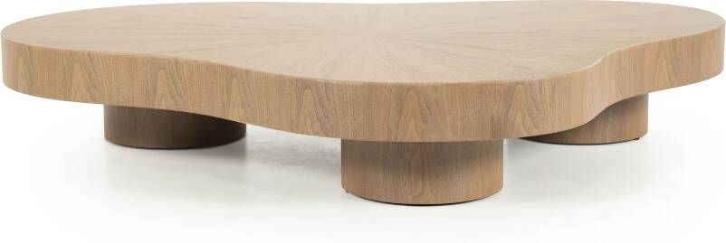 Eleonora Organische Salontafel Bobbie Walnootfineer lichtbruin 150 x 110cm