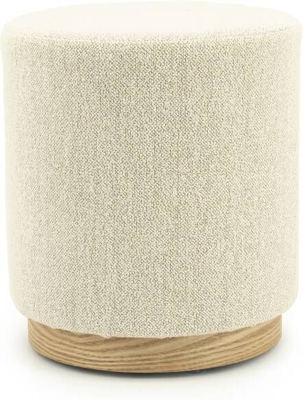 Eleonora Poef Avah Bouclé 41cm Beige