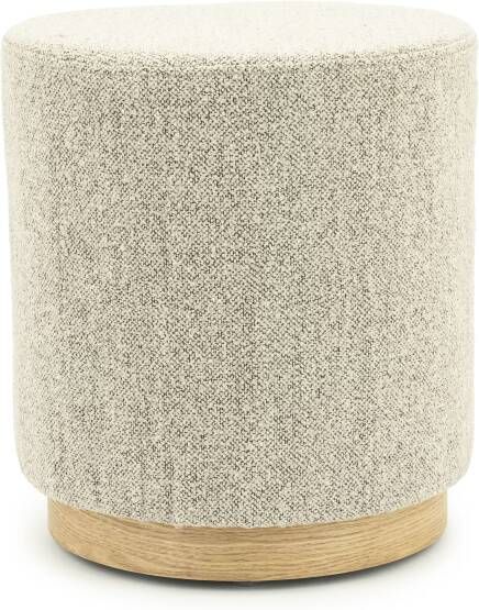 Eleonora Poef Avah Bouclé 41cm Taupe