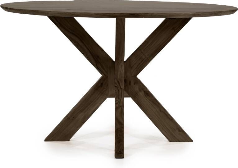 Eleonora Ronde Eettafel Nikki Mangohout 130cm Bruin