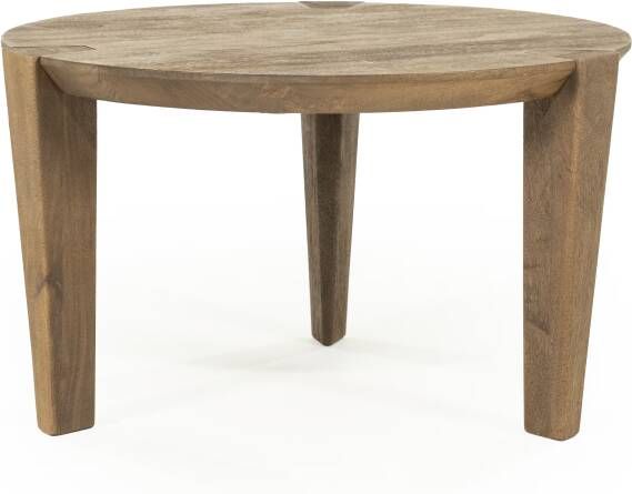 Eleonora Ronde Salontafel Davina Mangohout 60cm Bruin