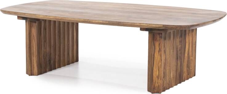 Eleonora Salontafel Alexander Deens ovaal Sheesham hout 130 x 70cm Bruin