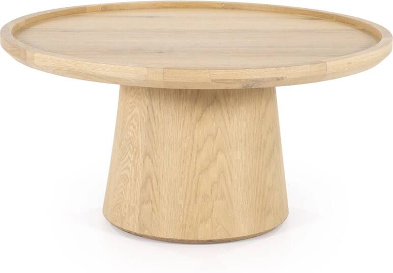 Eleonora Salontafel Leia Eikenhout 80cm Naturel Rond